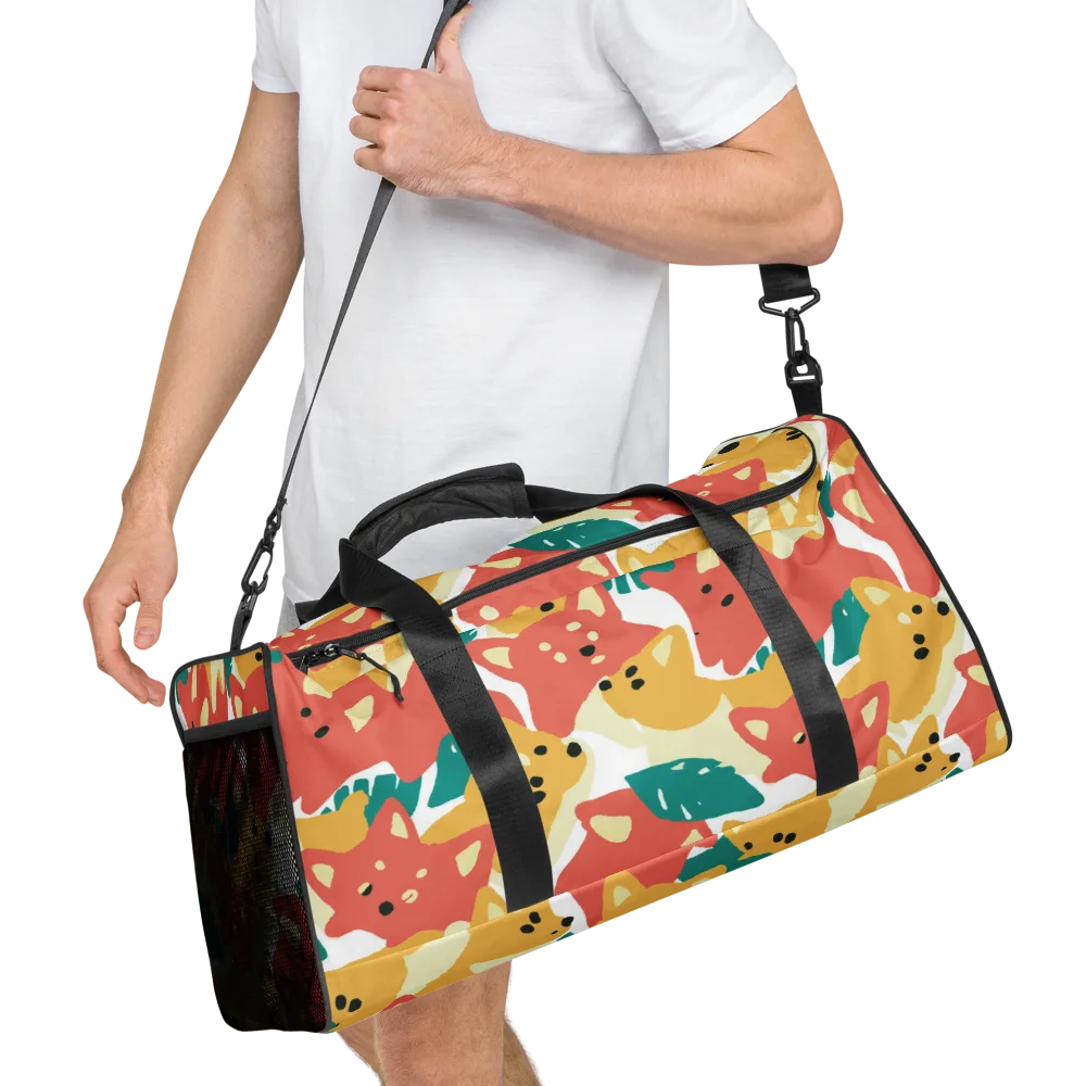 Purrfect Palette on Duffle Bag — Right Front