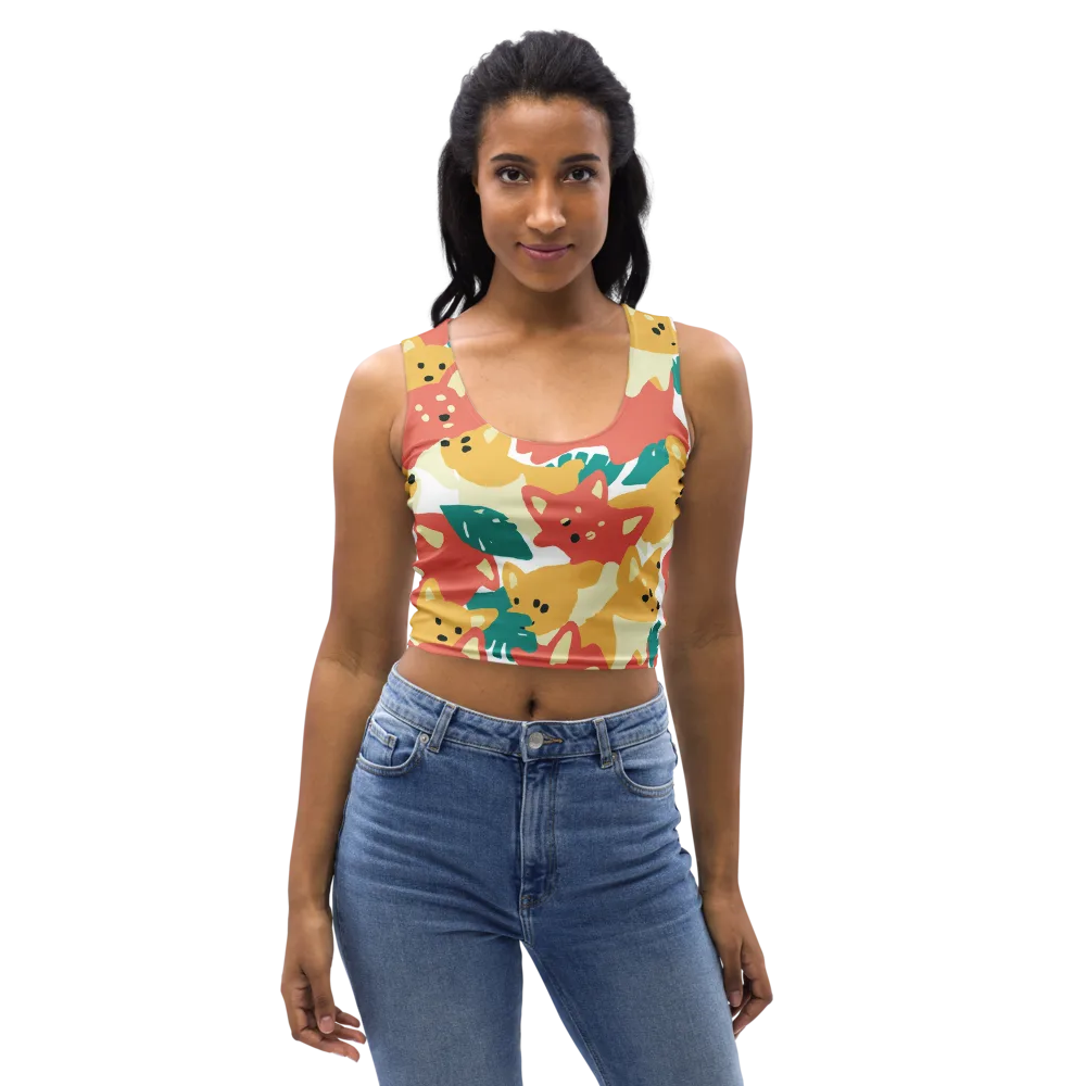 Purrfect Palette on Crop Top — Front