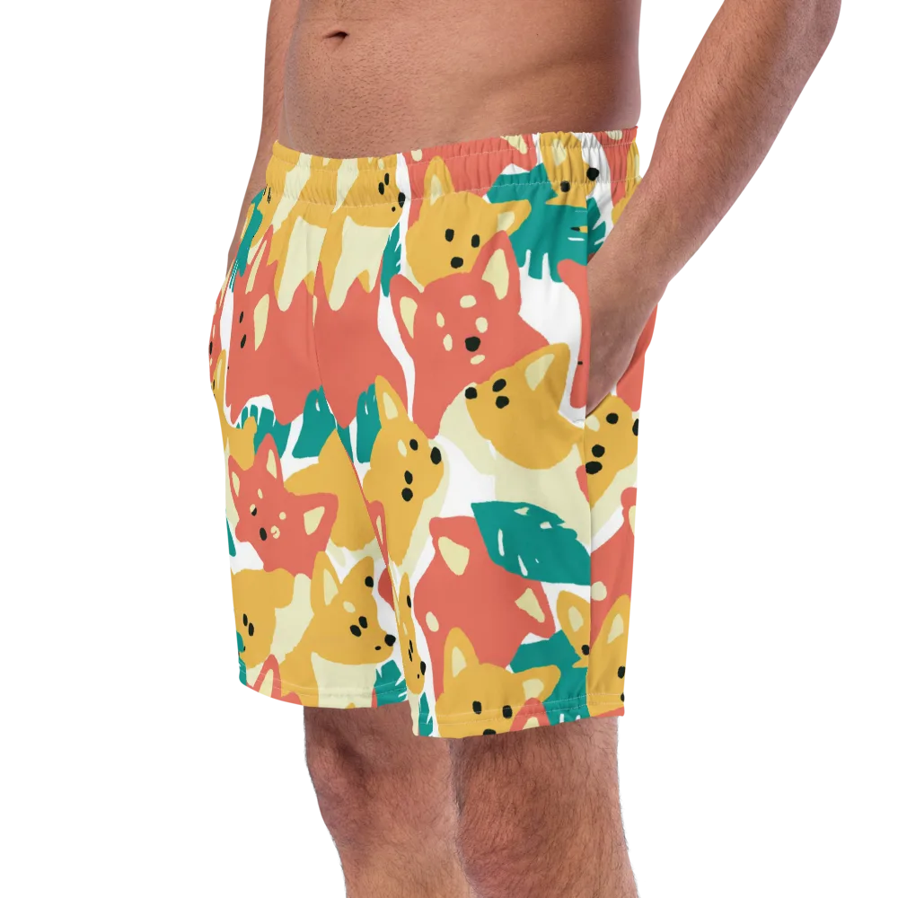 Purrfect Palette on Swim Trunks — Left Front