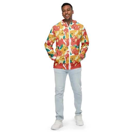 Purrfect Palette on a Men's Windbreaker