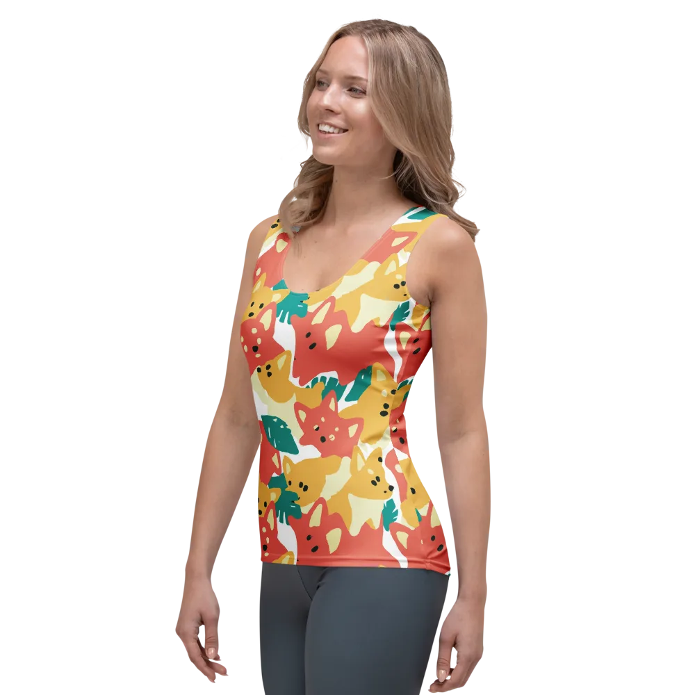 Purrfect Palette on Women's Tank Top — Left Front