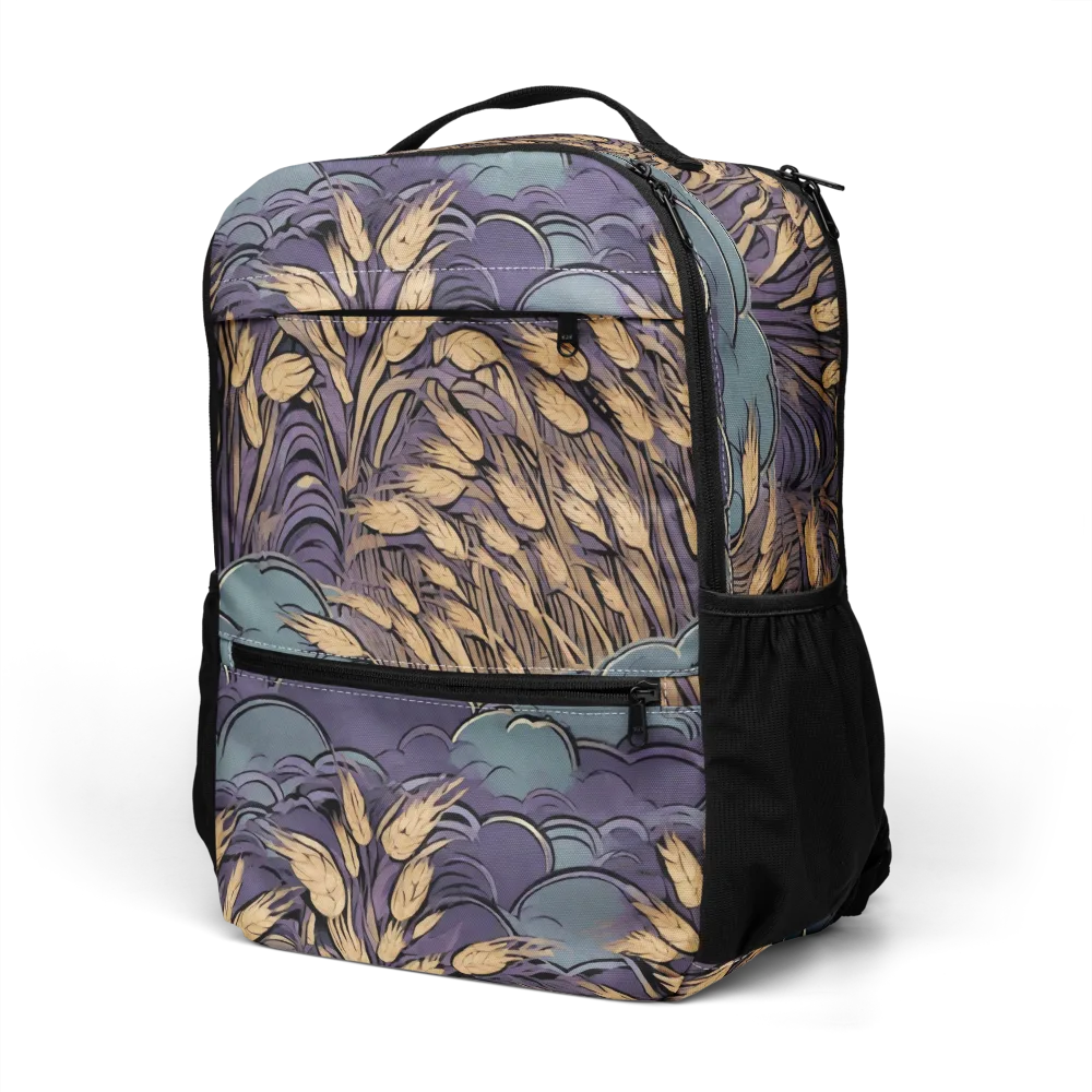Lavender Harvest on Utility Backpack — Left Front