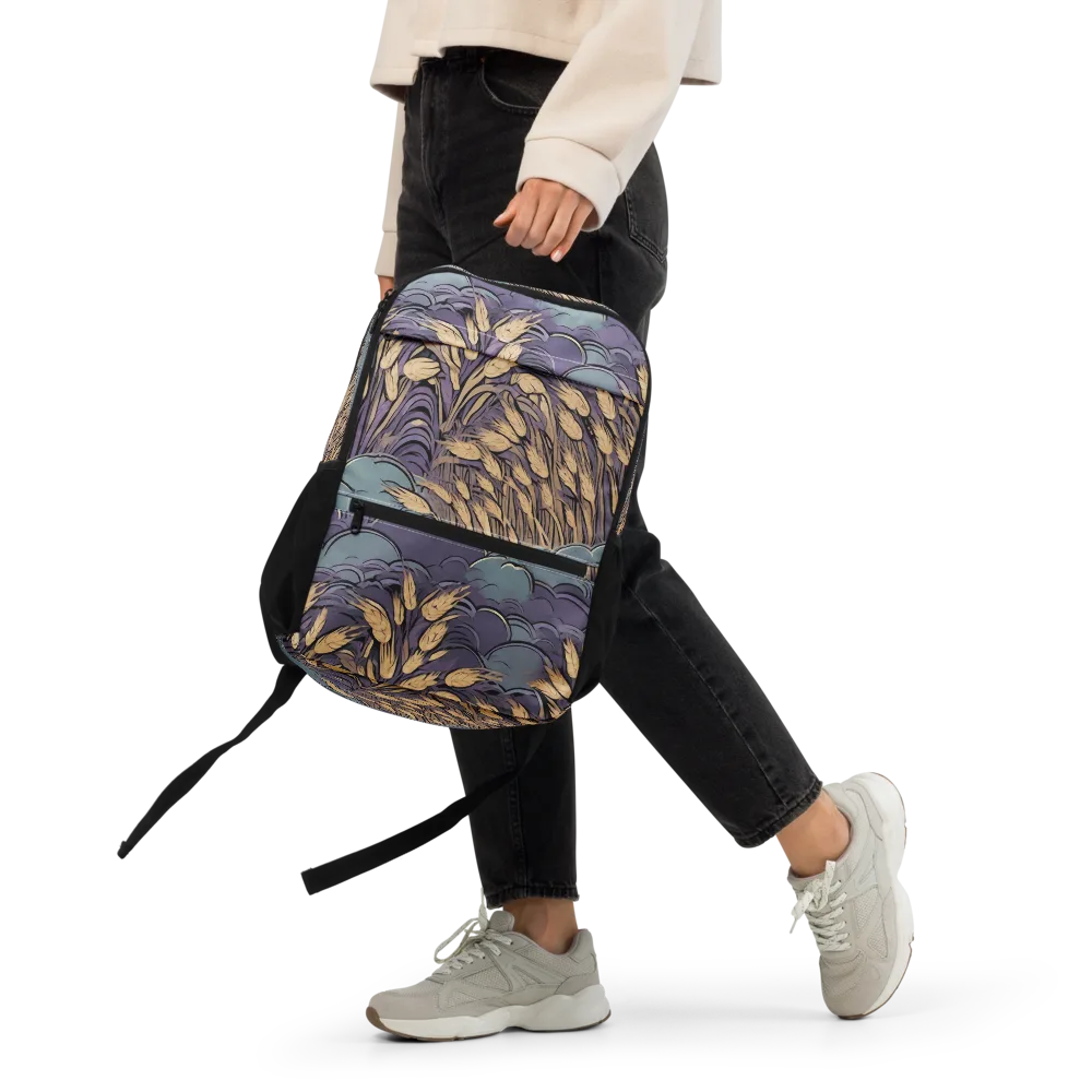 Lavender Harvest on Utility Backpack — Front