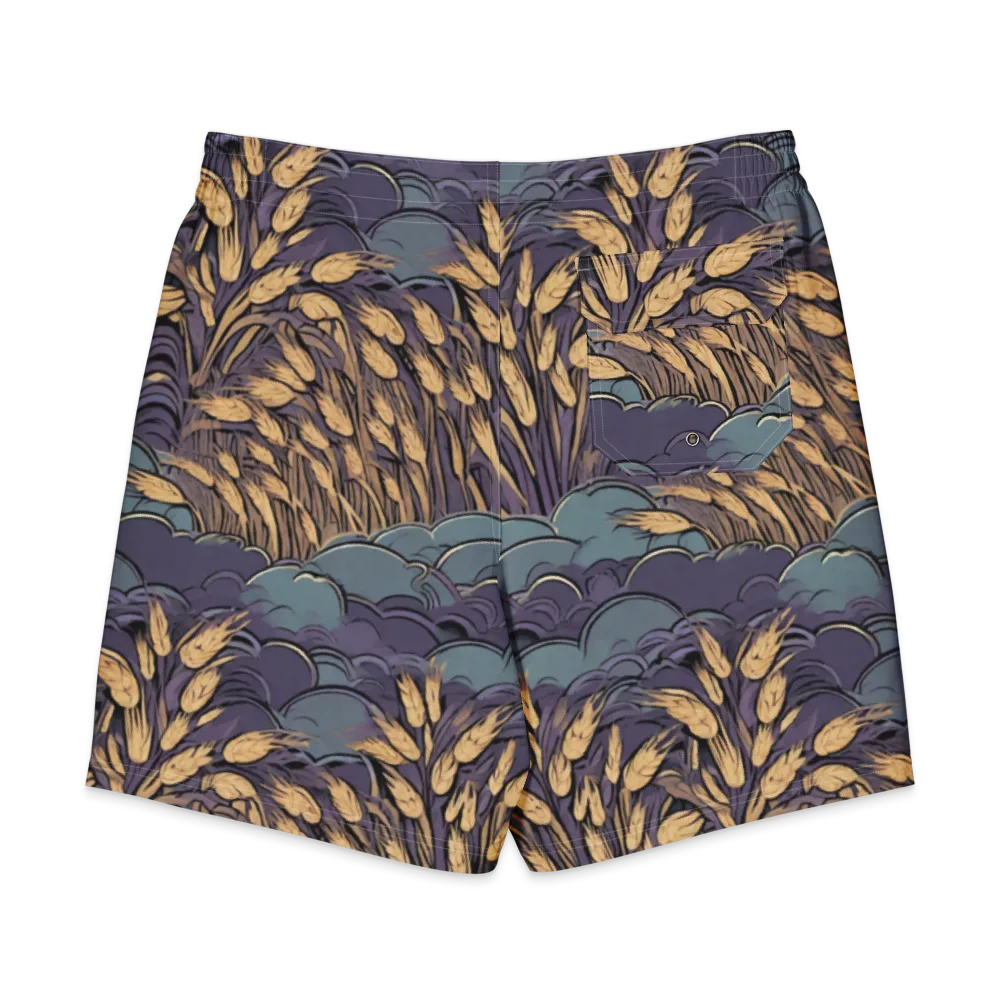 Lavender Harvest on Men's Board Shorts — Back