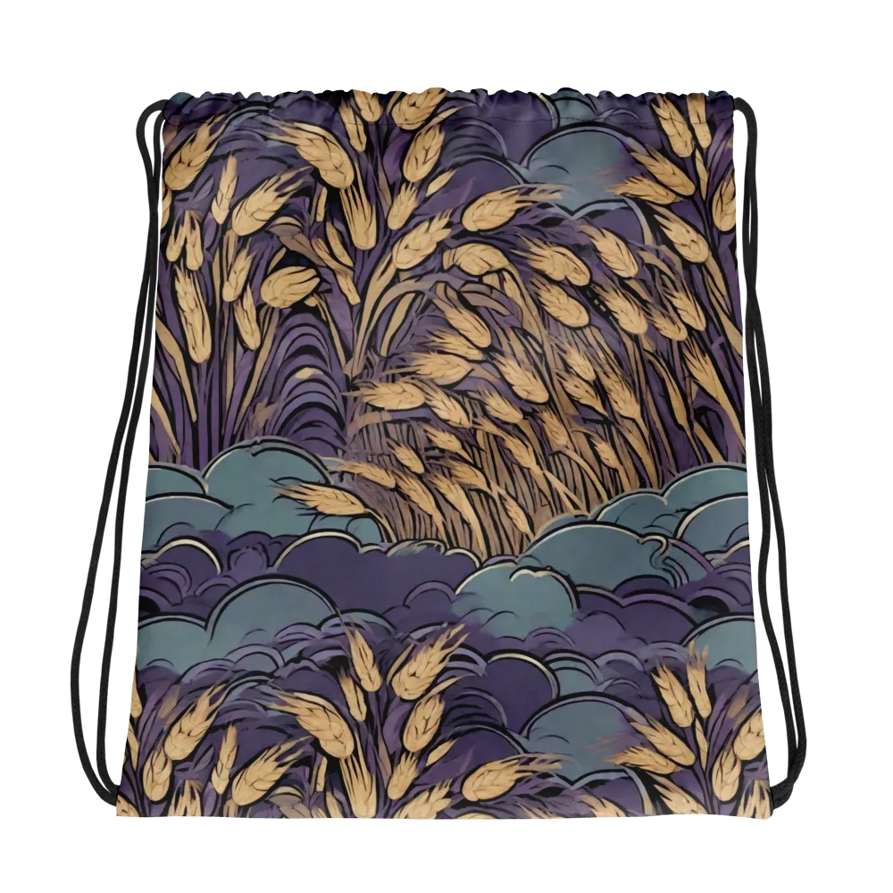 Lavender Harvest on Drawstring Bag — Photo