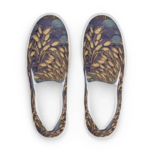 Lavender Harvest on a Women's Slip-On Canvas Shoes