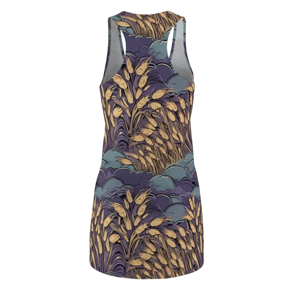 Lavender Harvest on Racerback Dress — Back