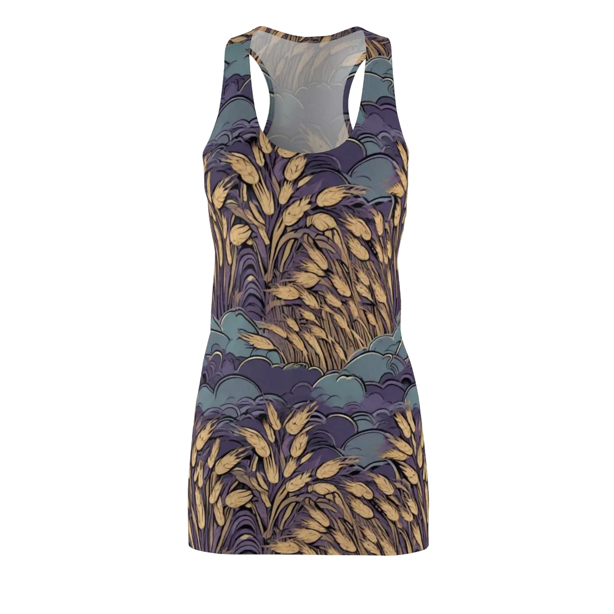 Lavender Harvest on Racerback Dress — Front