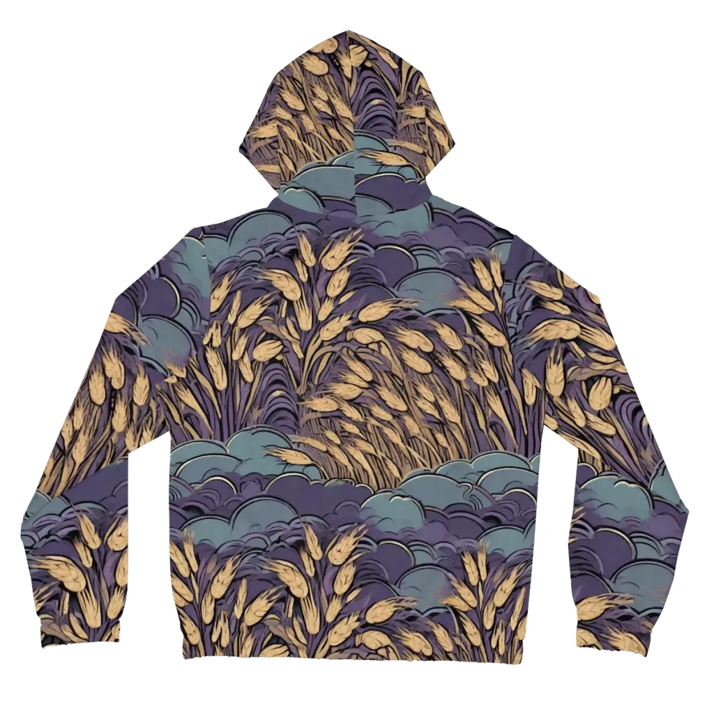 Lavender Harvest on Women's Full-Zip Hoodie — Back