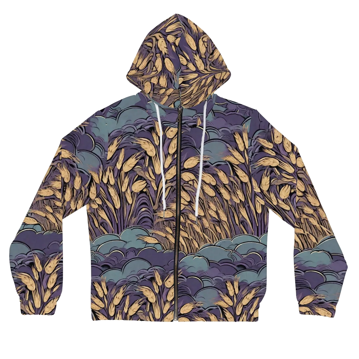 Lavender Harvest on Women's Full-Zip Hoodie — Front