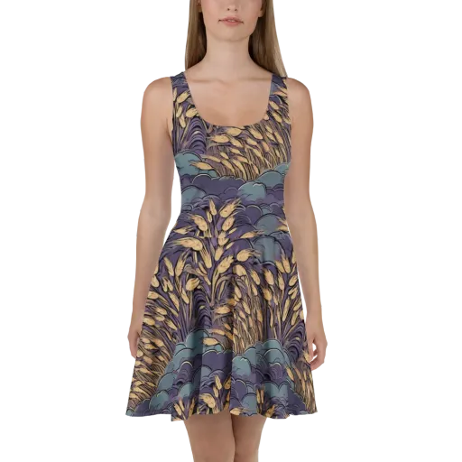 Lavender Harvest on a Skater Dress