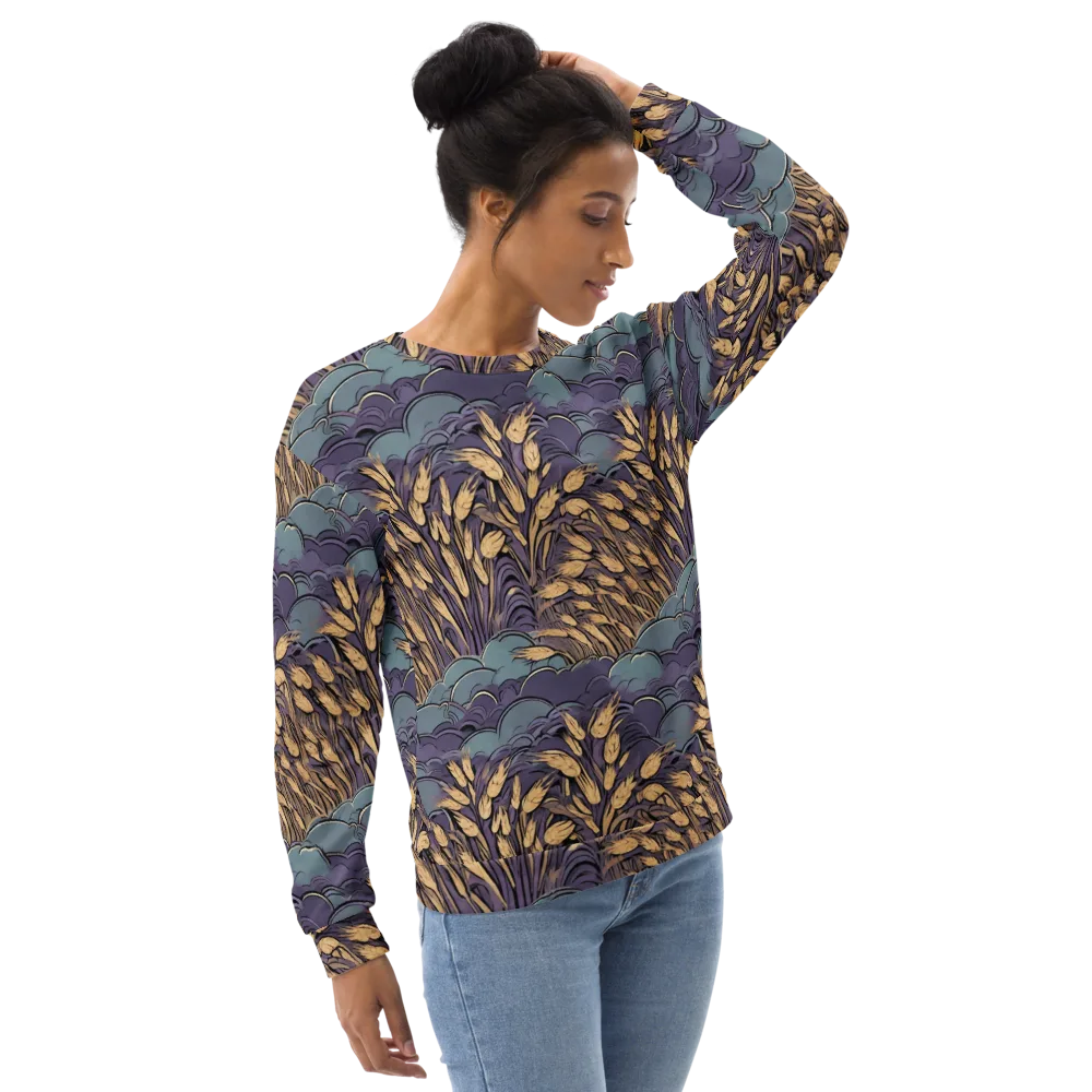 Lavender Harvest on Sweatshirt — Right Front