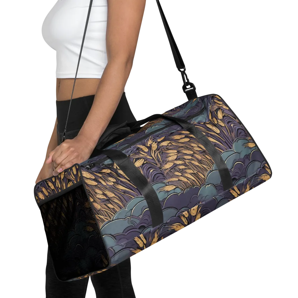 Lavender Harvest on Duffle Bag — Front