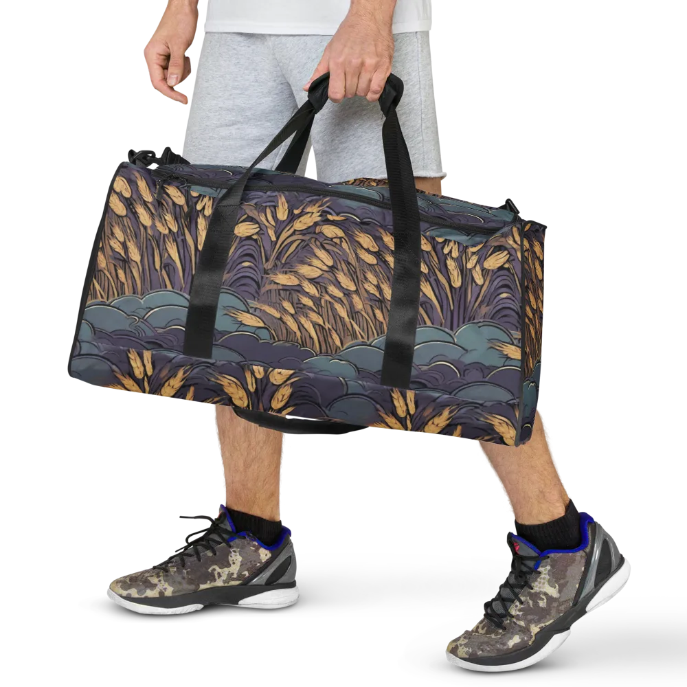 Lavender Harvest on Duffle Bag — Front