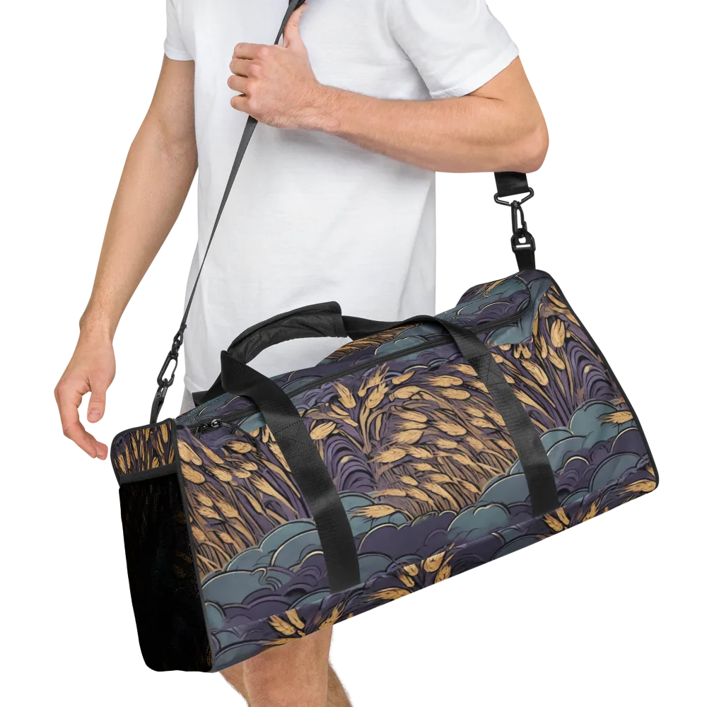 Lavender Harvest on Duffle Bag — Right Front