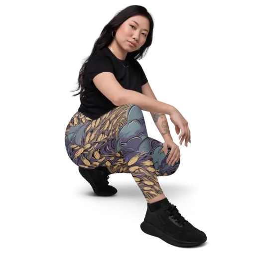 Lavender Harvest on a Leggings with Pockets