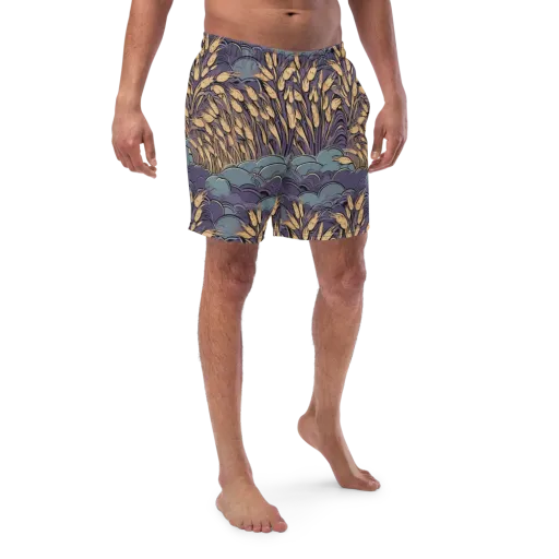 Lavender Harvest on a Swim Trunks