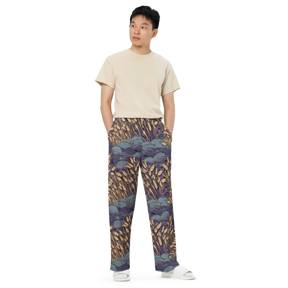 Lavender Harvest on Wide-Leg Pants — Front