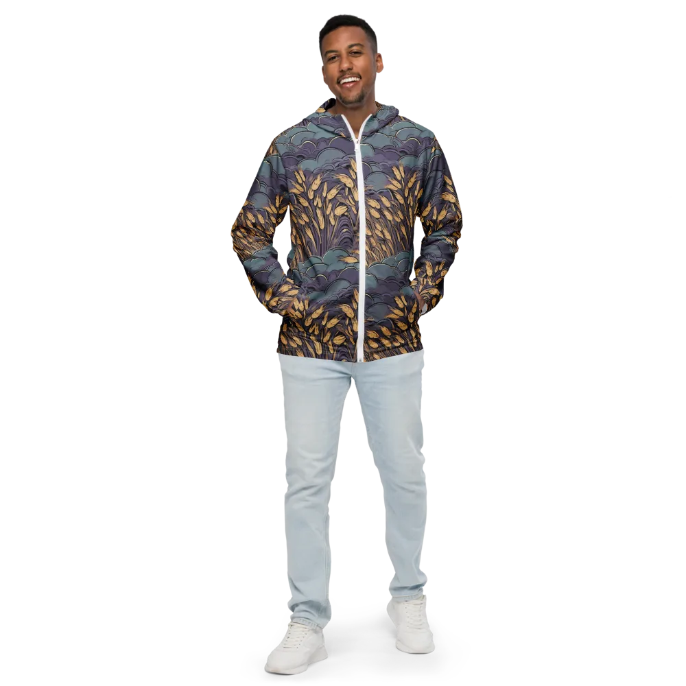 Lavender Harvest on Men's Windbreaker — Front