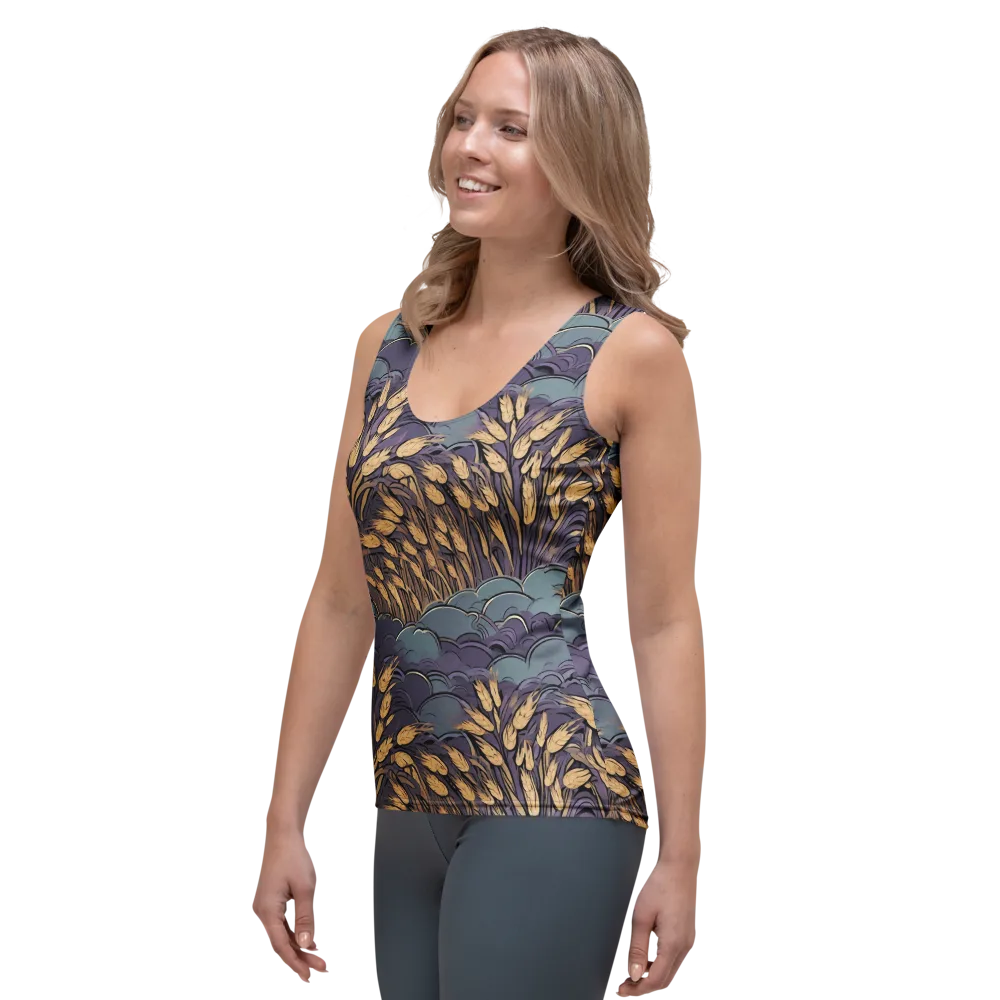 Lavender Harvest on Women's Tank Top — Left Front