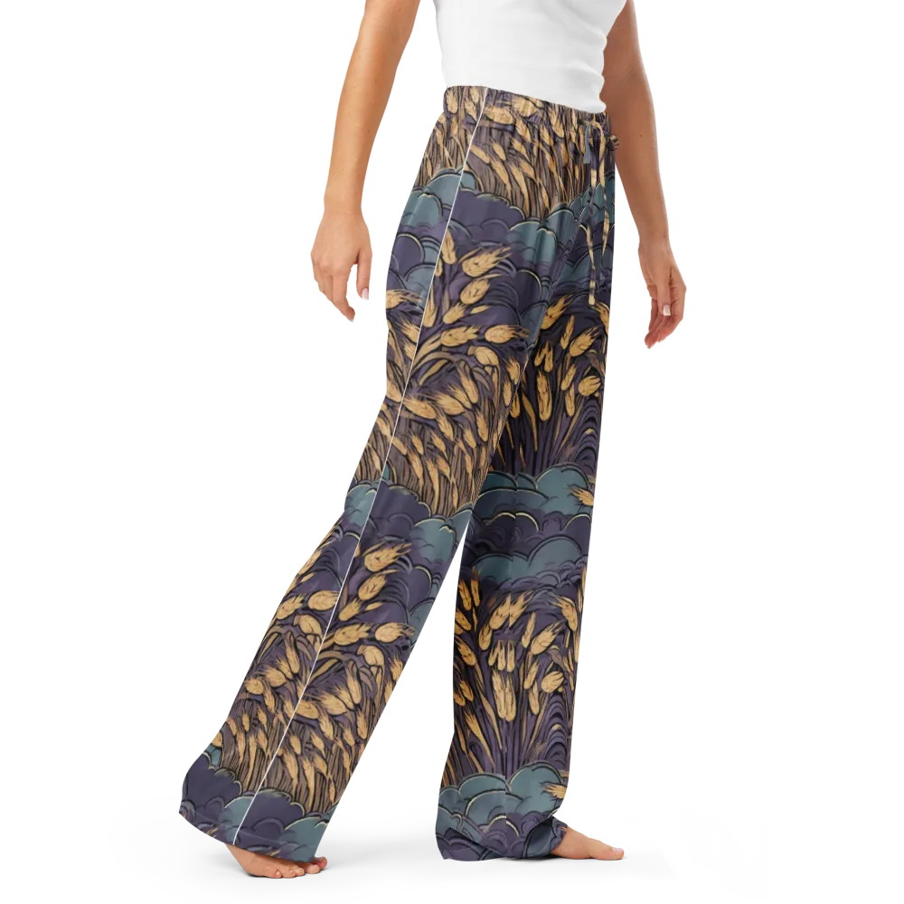 Lavender Harvest on Women's Pajama Pants — Right Front