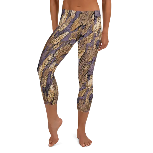 Amethyst Wheat on a Capri Leggings