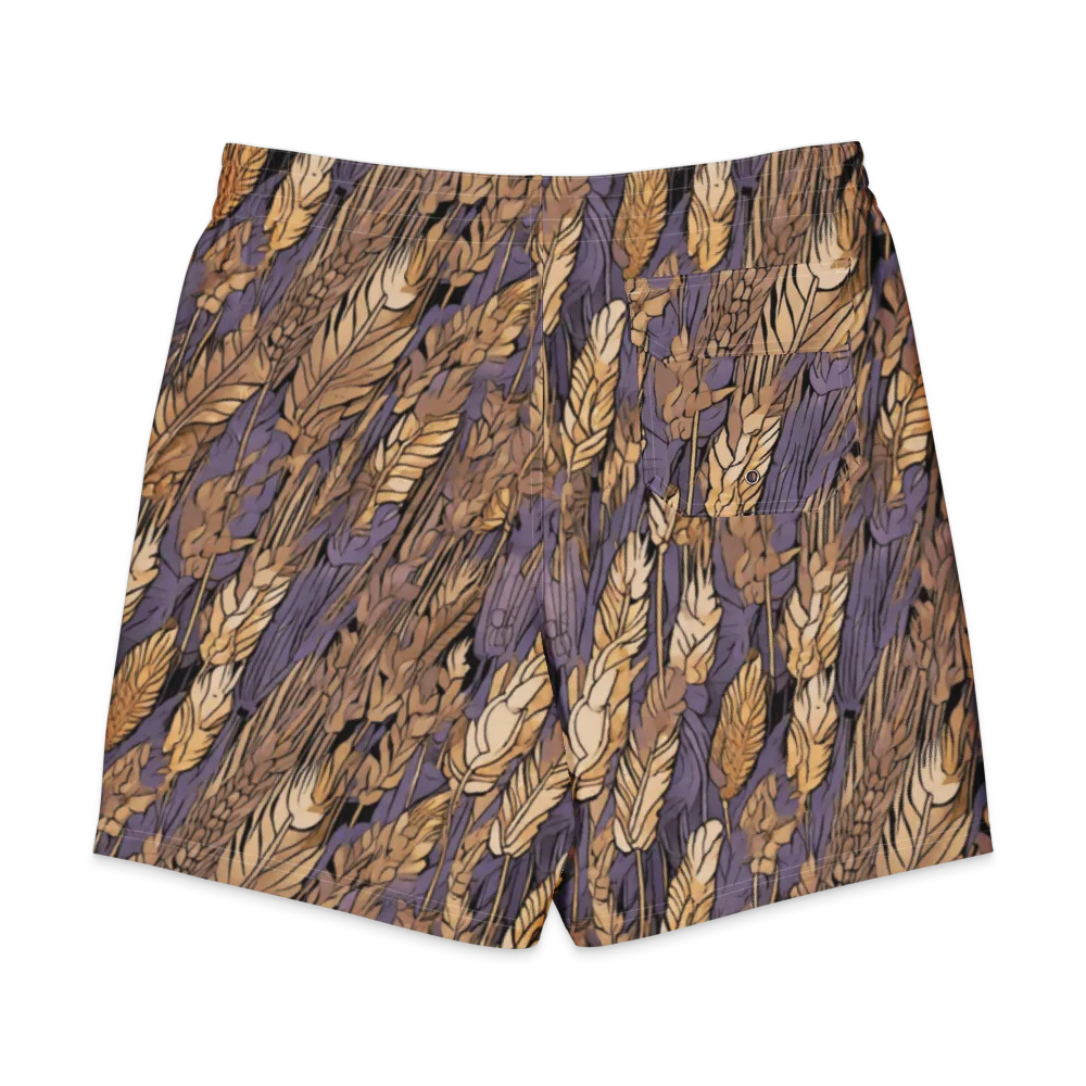 Amethyst Wheat on Men's Board Shorts — Back