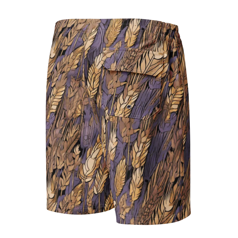 Amethyst Wheat on Men's Board Shorts — Back
