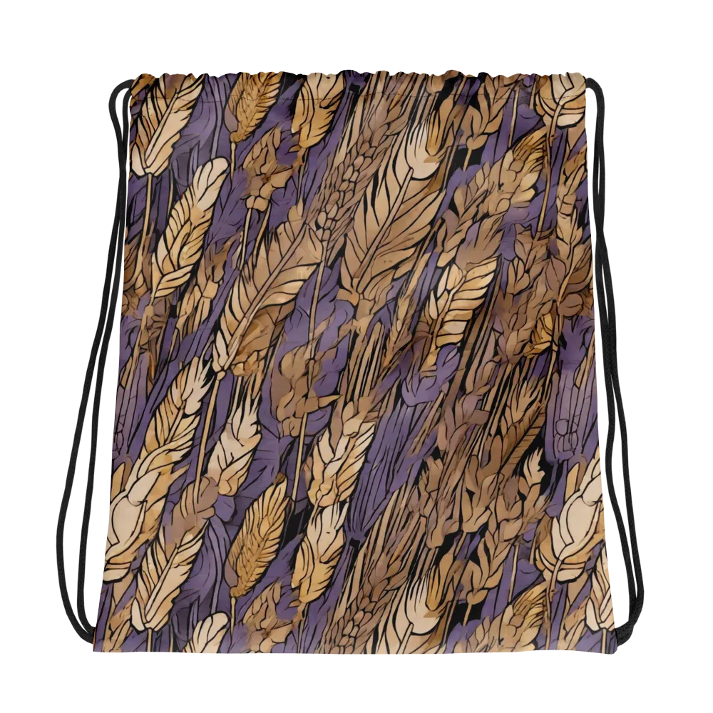 Amethyst Wheat on Drawstring Bag — Photo