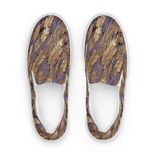 Amethyst Wheat on a Women's Slip-On Canvas Shoes