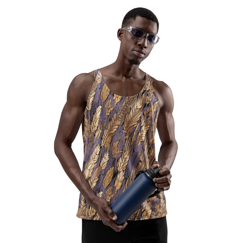 Amethyst Wheat on Men's Tank Top — Front
