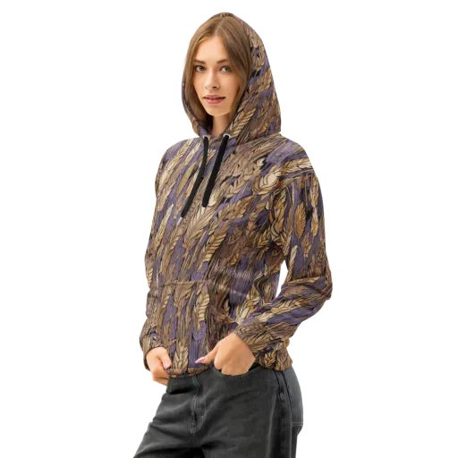 Amethyst Wheat on a Cotton Hoodie