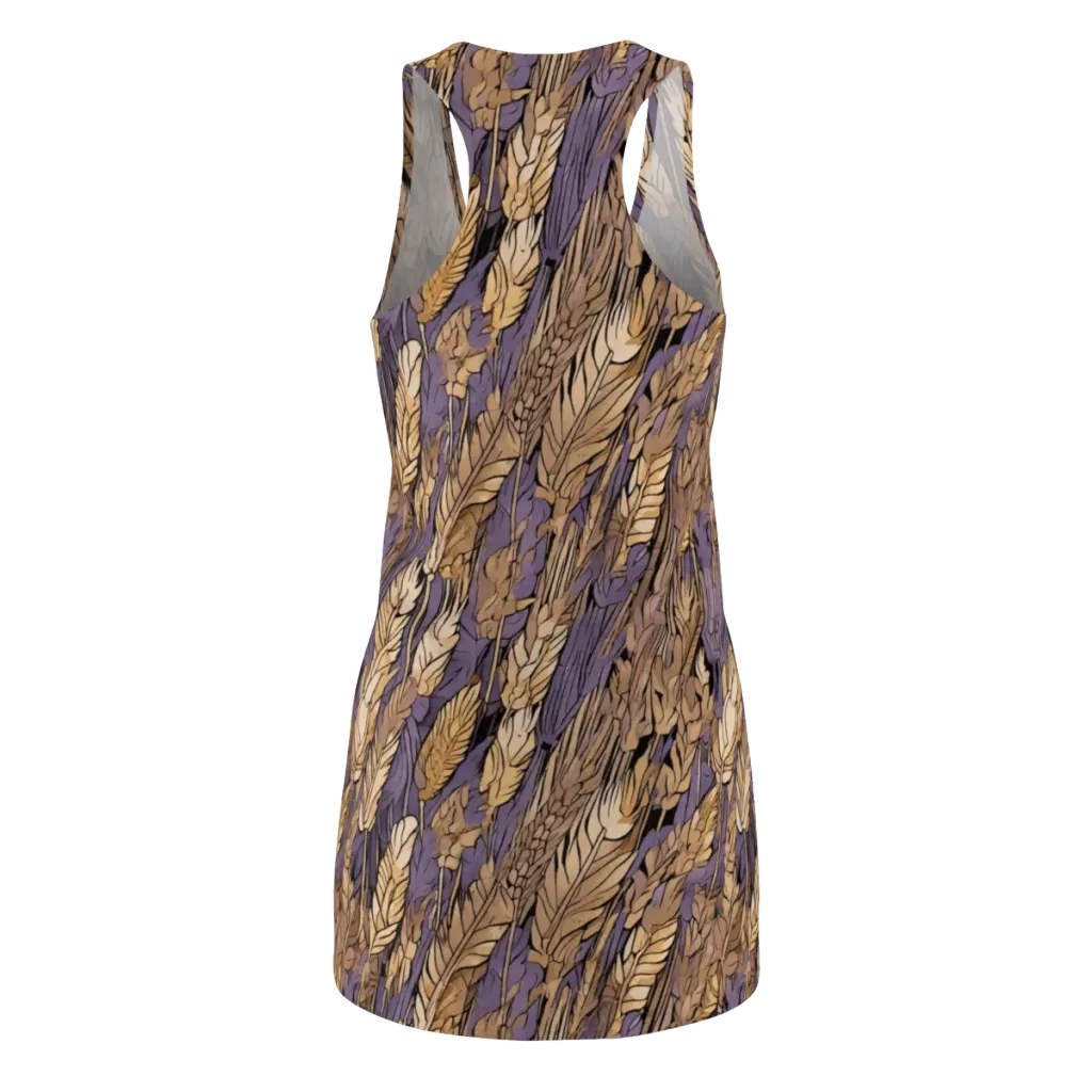 Amethyst Wheat on Racerback Dress — Back