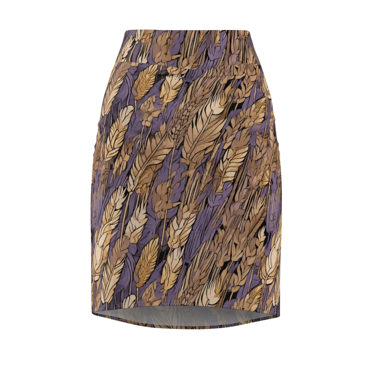 Amethyst Wheat on Pencil Skirt — Front