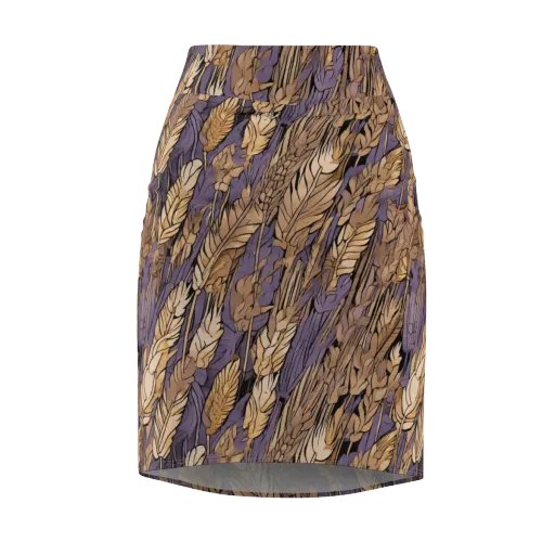 Amethyst Wheat on a Pencil Skirt