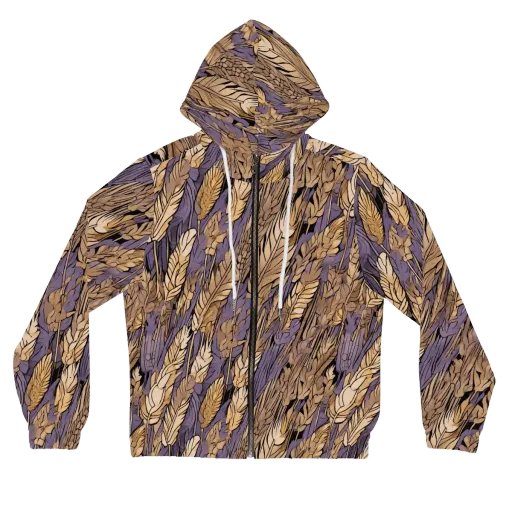 Amethyst Wheat on a Women's Full-Zip Hoodie