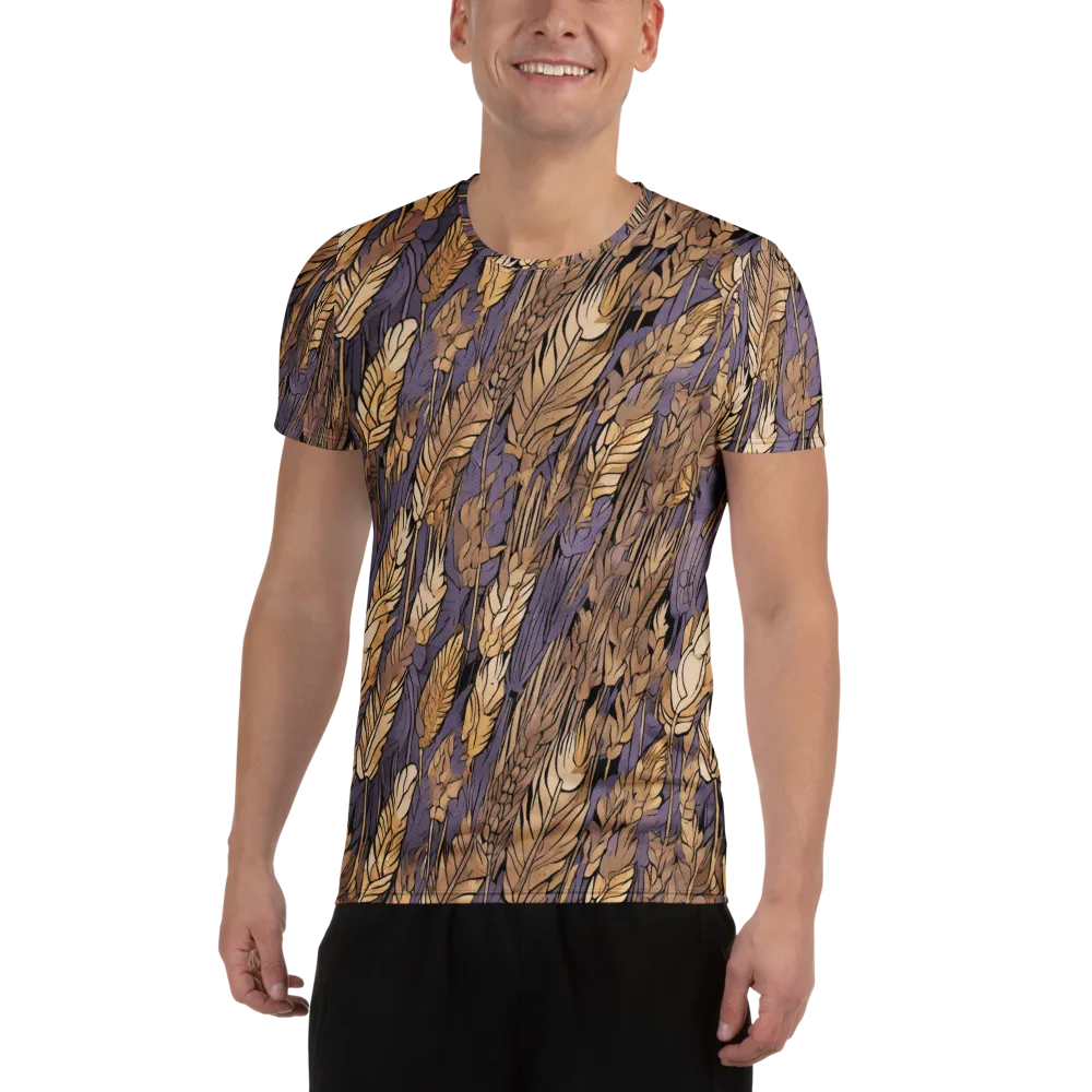 Amethyst Wheat on Men's Athletic T-Shirt — Front