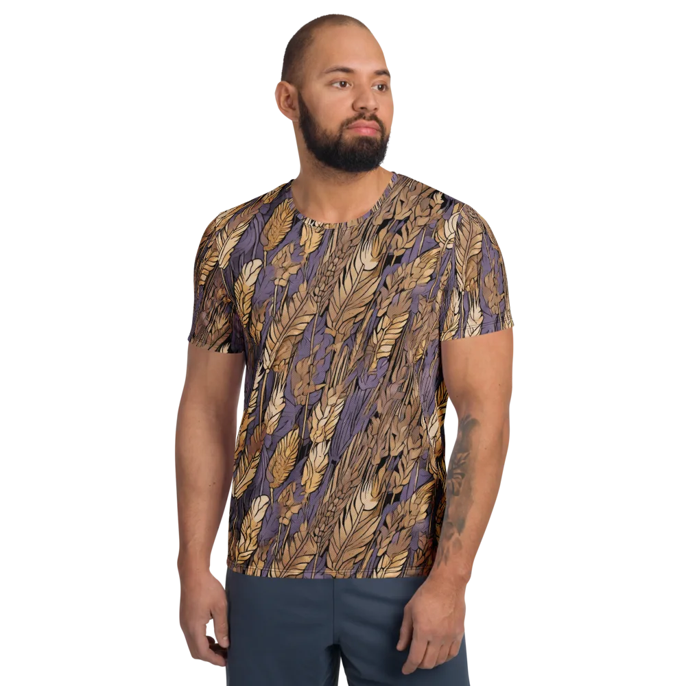 Amethyst Wheat on Men's Athletic T-Shirt — Front