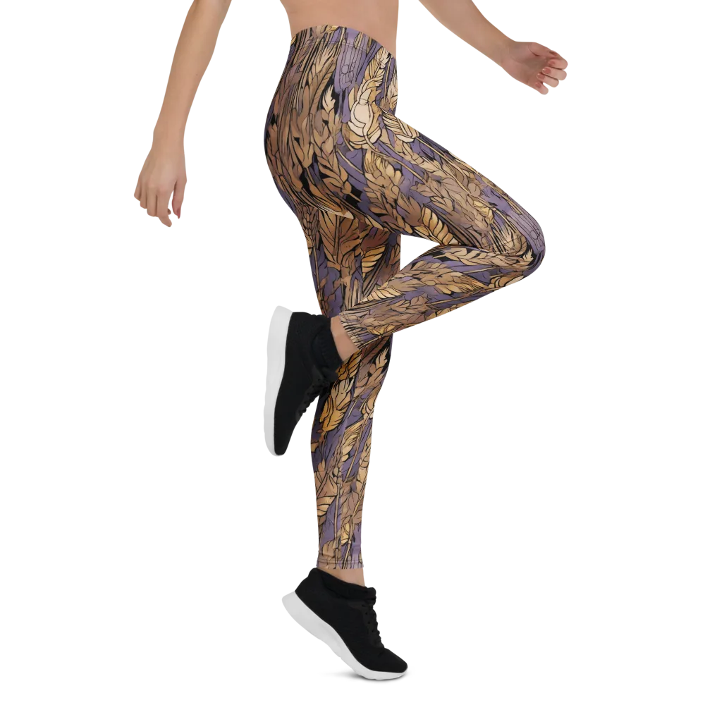 Amethyst Wheat on Leggings — Right