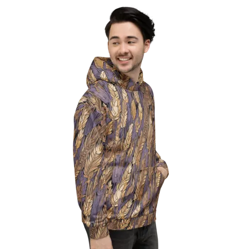 Amethyst Wheat on a Hoodie
