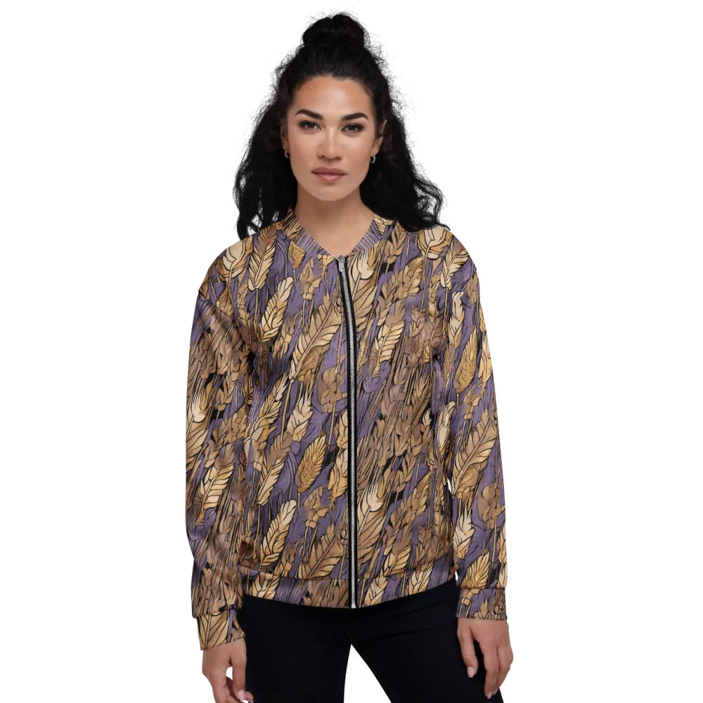Amethyst Wheat on Bomber Jacket — Front