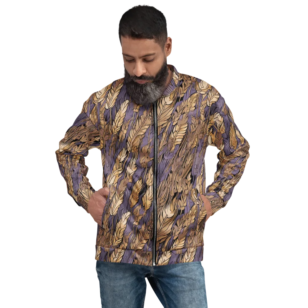 Amethyst Wheat on Bomber Jacket — Front