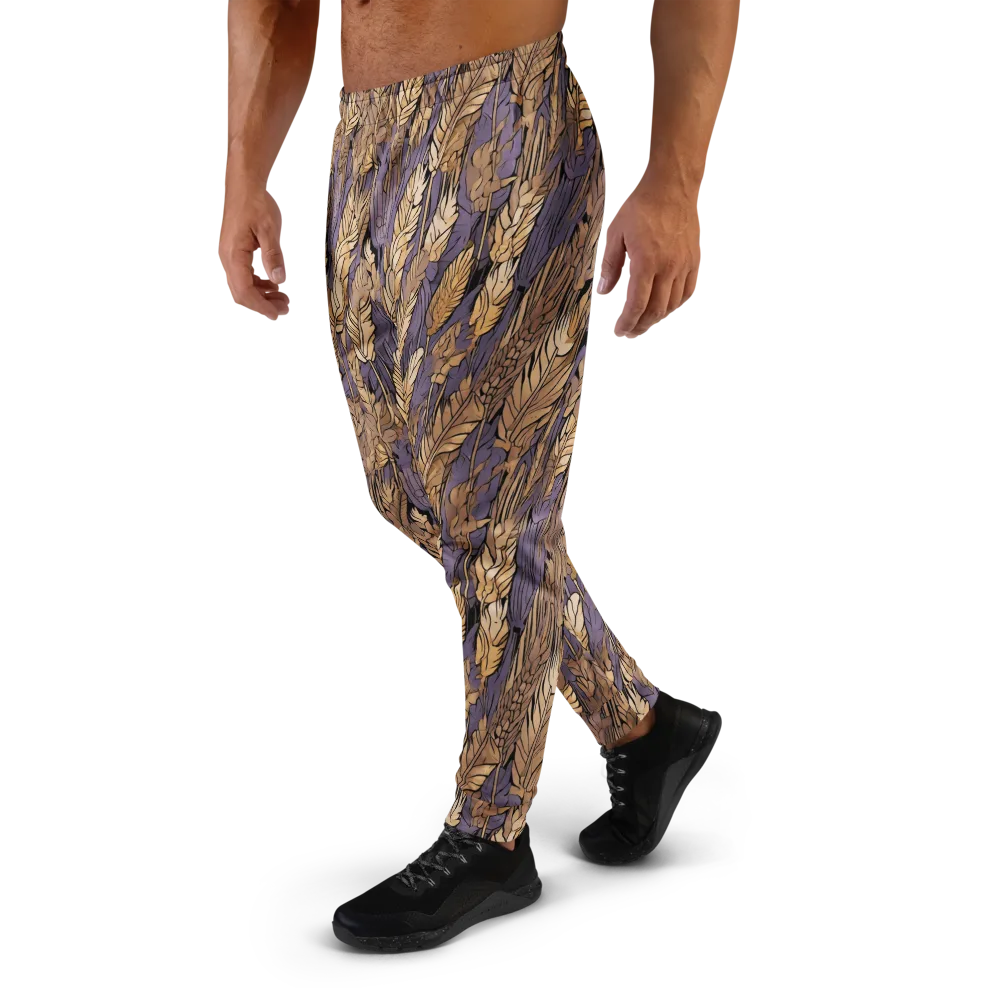 Amethyst Wheat on Men's Joggers — Left