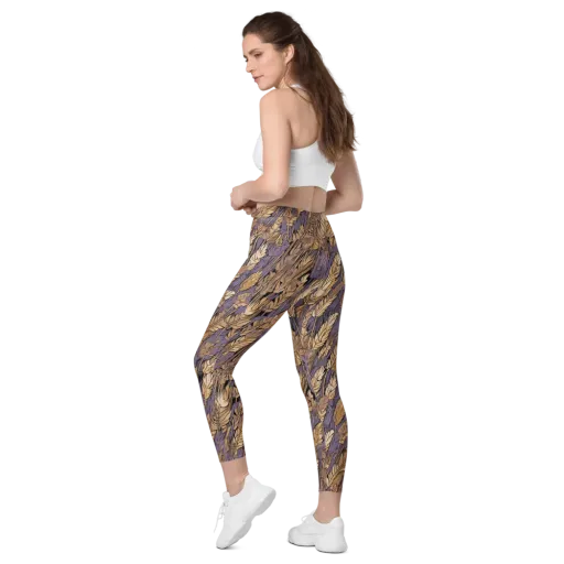 Amethyst Wheat on a Leggings with Pockets