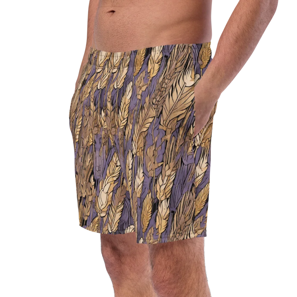 Amethyst Wheat on Swim Trunks — Left Front