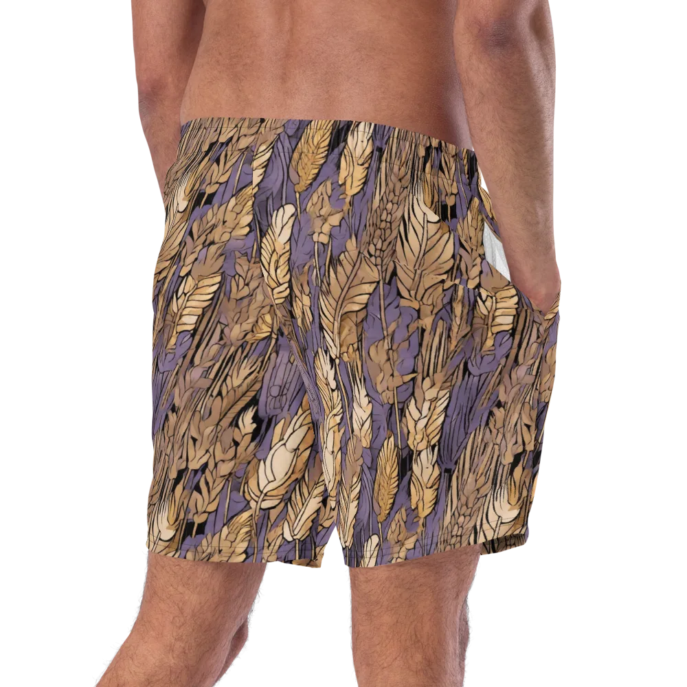 Amethyst Wheat on Swim Trunks — Right Back