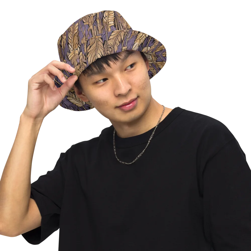 Amethyst Wheat on Reversible Bucket Hat — Front Inside