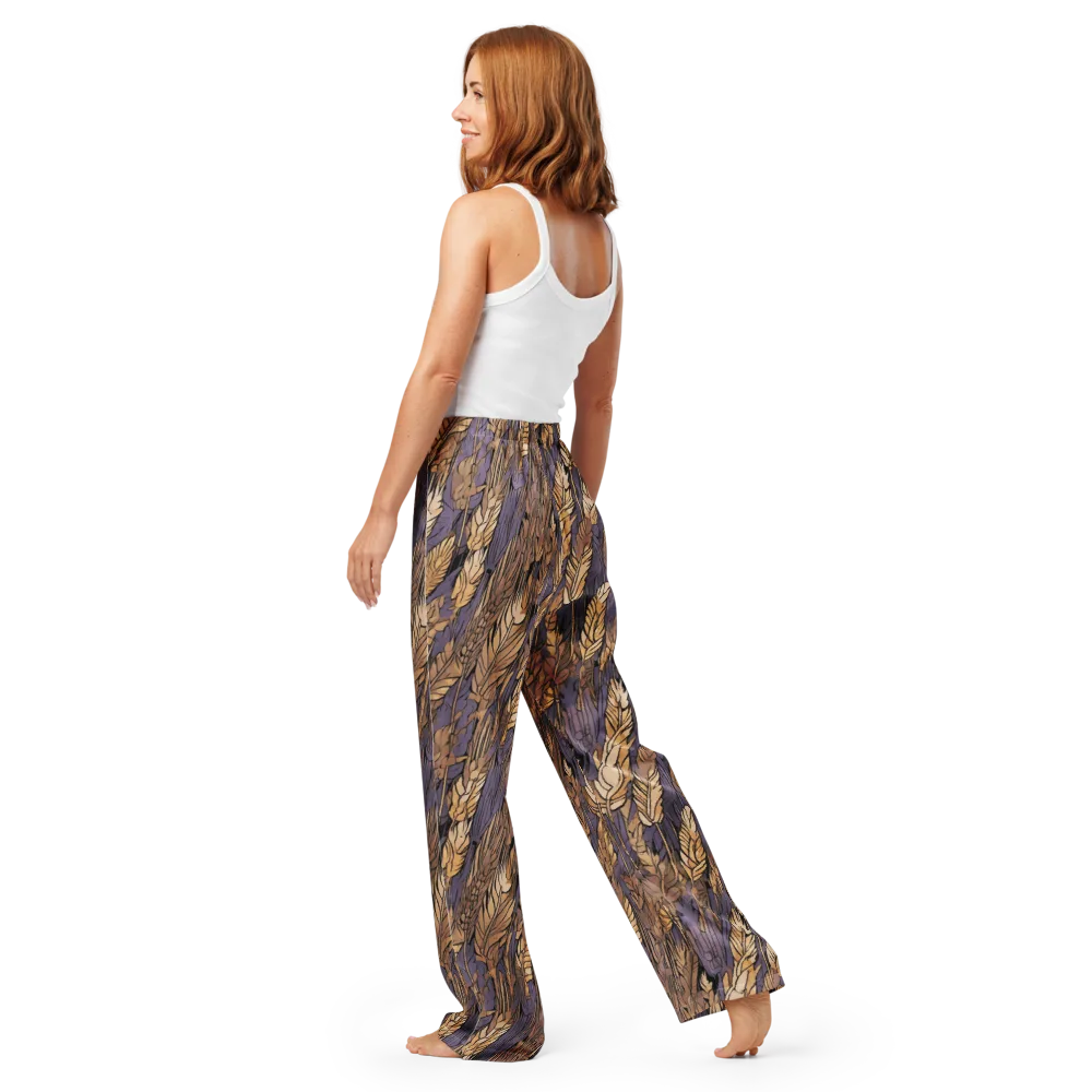 Amethyst Wheat on Women's Pajama Pants — Back