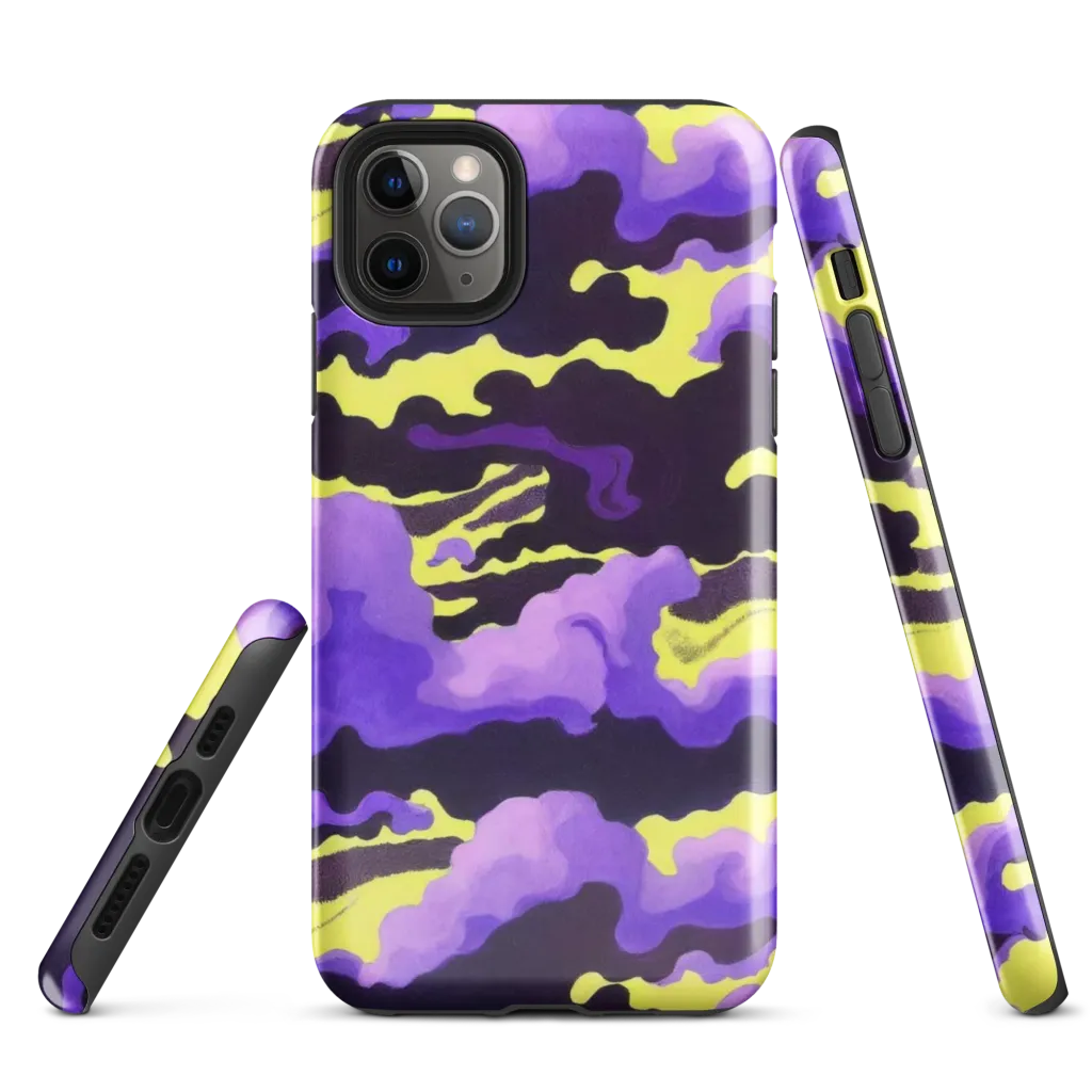 Night Bloom Current on Tough Case for iPhone® — Front