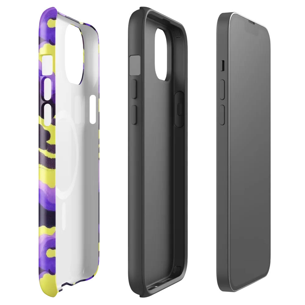 Night Bloom Current on MagSafe Tough Case for iPhone® — Front